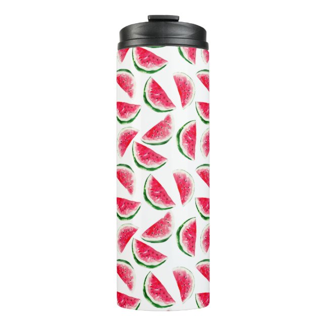 Cute Pineapple & Watermelon Pattern Thermal Tumbler (Front)