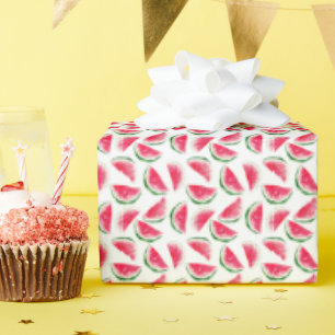 Cute Pineapple & Watermelon Pattern Wrapping Paper