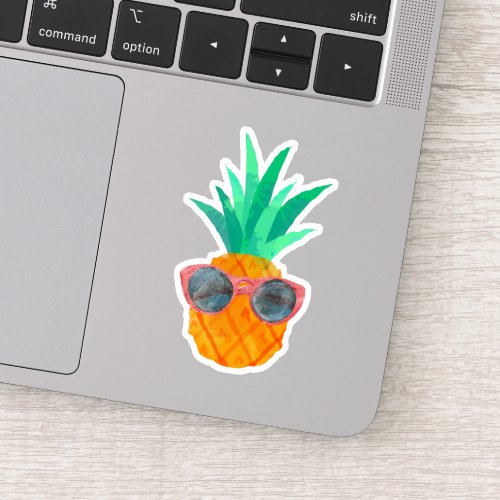 Cute Pineapple Wearing Sunglasses Sticker