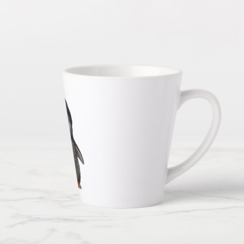 cute pingun baby latte mug