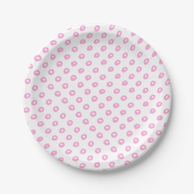 Cute pink abstract polkadots pattern | Baby Shower