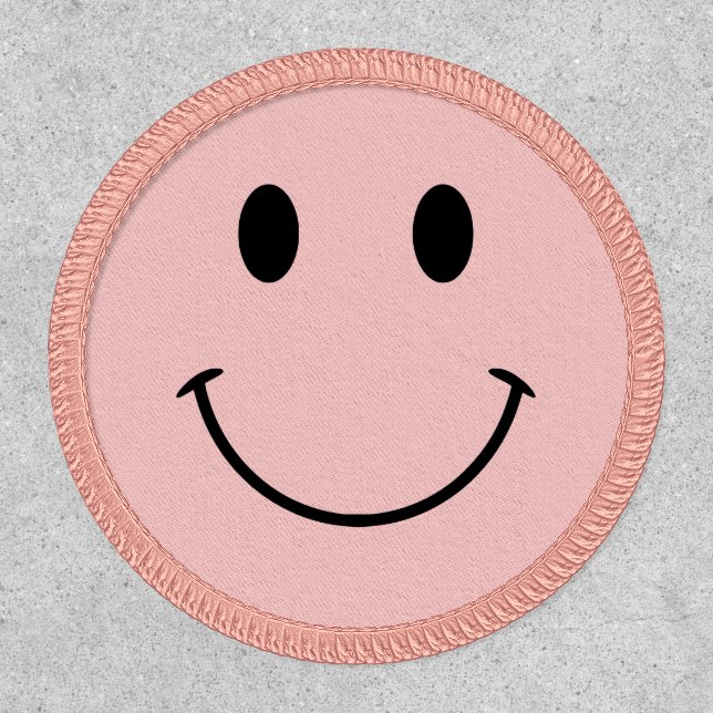 Cute Pink and Black Face Patch (Front)