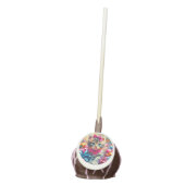 Cute Pink and Blue Kitten Girl's Birthday Cake Pops (Front)