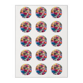 Cute Pink and Blue Kitten Girl's Birthday Edible Frosting Rounds (Sheet)