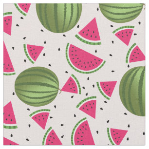 Cute pink and Green watermelon pattern Fabric