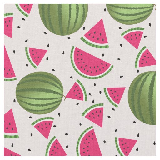 Cute pink and Green watermelon pattern Fabric