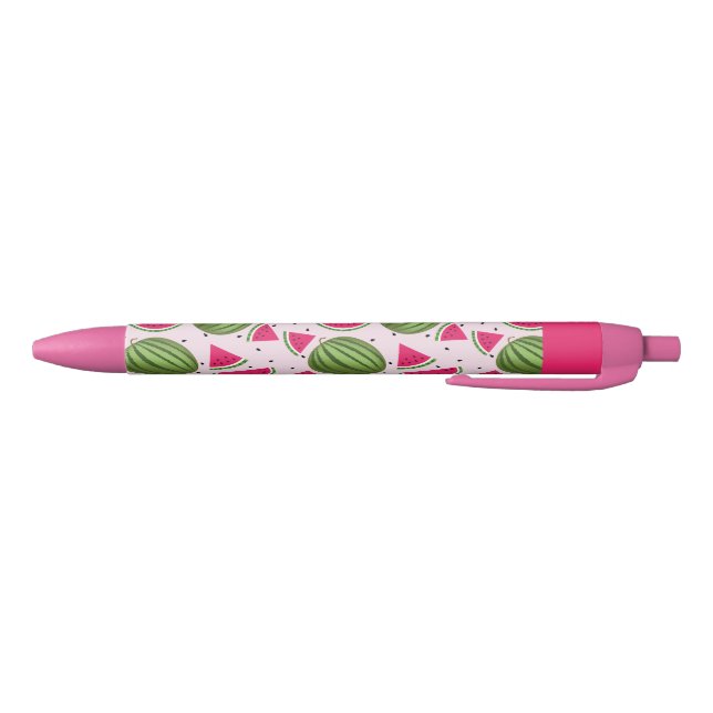 Cute pink and Green watermelon pattern Pen (Bottom)
