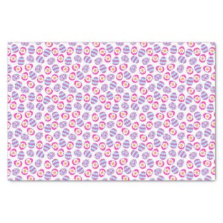Cute Pink and Purple Easter Eggs Pattern
