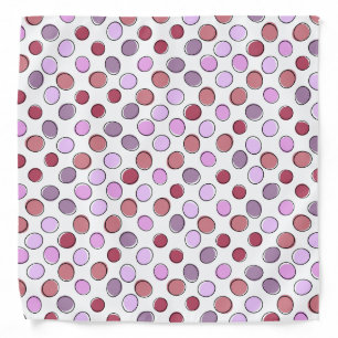 Cute Pink and Purple Spotty Pattern Bandana