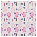 Cute pink&#128159; and purple&#128156; tennis rackets &#127934; fabric