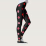 Cute Pink and Red Lips Women Leggings