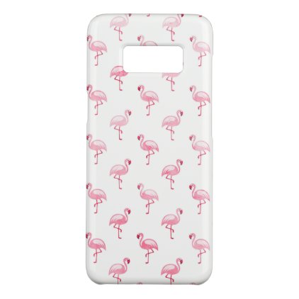 Cute Pink and White Flamingo Pattern Case-Mate Samsung Galaxy S8 Case