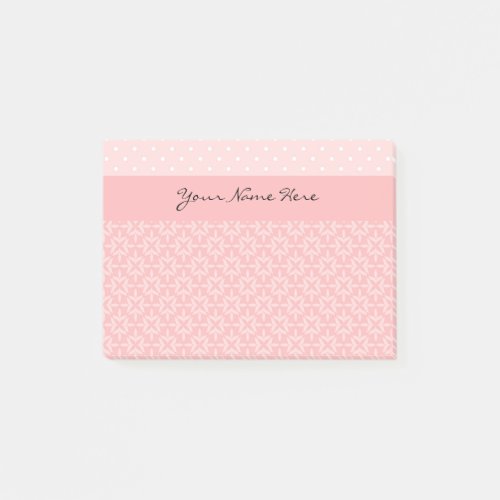 Cute Pink and White Polka Dots Post_it Notes