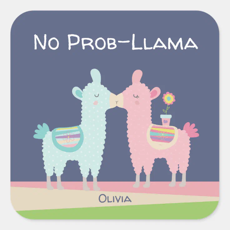 llamas kissing