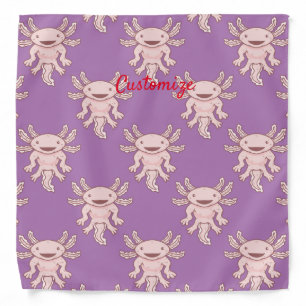 Cute Pink Axolotl Thunder_Cove Bandana