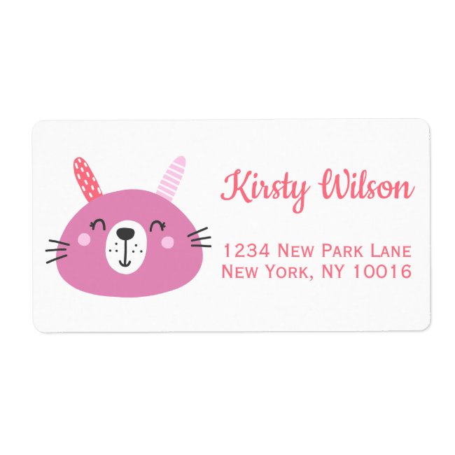 Cute Pink Baby Bunny | Baby Shower