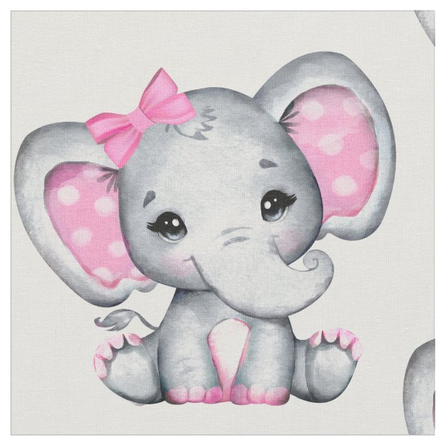 Pink Elephant with newest pink picots and back