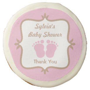 Baby Footprints Cookies Zazzle Baby Footprints Cookies Zazzle