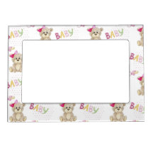 CUTE PINK BABY GIRL BEAR WITH BOWS