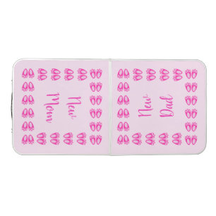 Cute Pink Baby Girl Bunny Feet Easter Custom Beer Pong Table