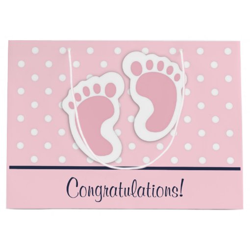 A Beautiful New Baby Girl Foil Finish Cute Design Congratulations Card– Shop Inc - View #4