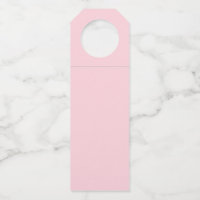 Cute Pink baby Girl Footprints Baby Shower Water Bottle Label, Zazzle