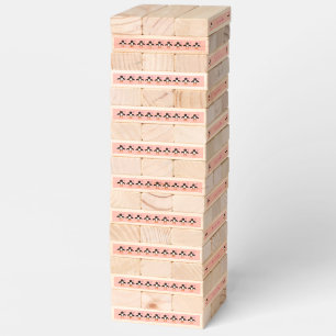 Cute Pink Baby Girl Penguin Custom Topple Tower