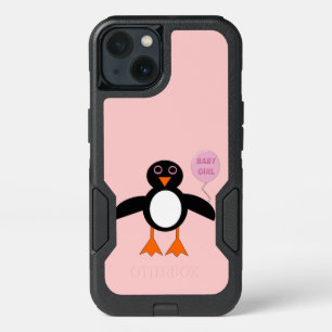 Cute Pink Baby Girl Penguin Phone Case