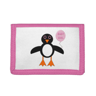 Cute Pink Baby Girl Penguin Wallet