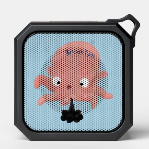 Cute pink baby octopus cartoon humour bluetooth speaker