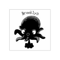 Cute pink baby octopus cartoon humour