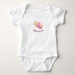 Cute Pink Ballerina Corgi Puppy Dog Girls Bodysuit