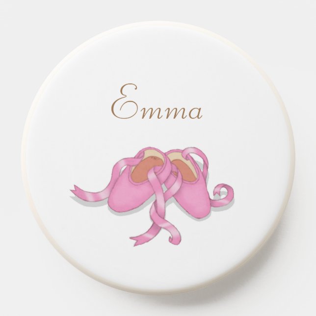 Cute Pink Ballet Slippers Custom Dancer PopSocket (Popsocket)