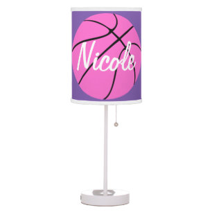 Cute Pink Basketball Table Lamp