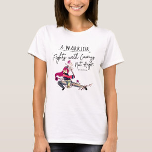 Cute Pink Bird Warrior Strength Motivational Quote T-Shirt