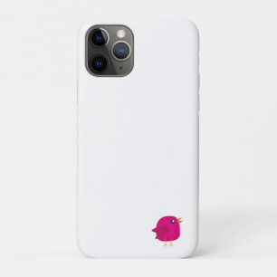 Cute Pink Birdy Illustration iPhone 11 Pro Case