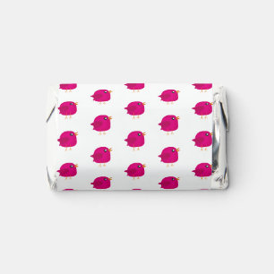 Cute Pink Birdy Illustration Hershey's Miniatures