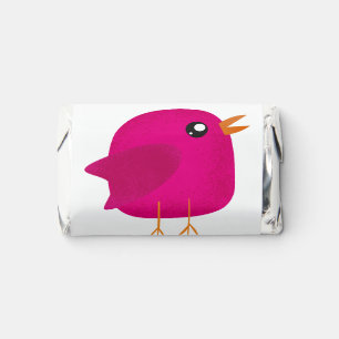 Cute Pink Birdy Illustration Hershey's Miniatures