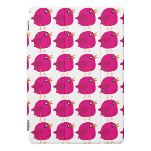 Cute Pink Birdy Illustration iPad Pro Cover