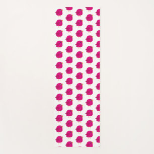 Cute Pink Birdy Illustration Yoga Mat