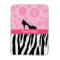 Cute Pink Black Shoes Trendy Zebra Print With Name