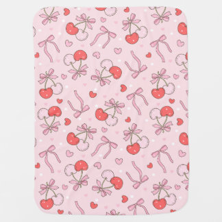 Cute pink bow pattern girls custom Blanket