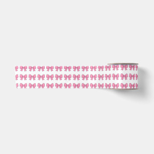 Cute Pink Bow Ribbon Design – Girly Kawaii Bow