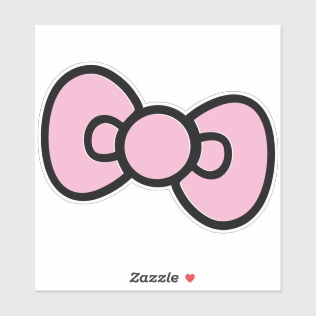 Cute Pink Bow Whimsical Birthday Party Sticker (Sheet)
