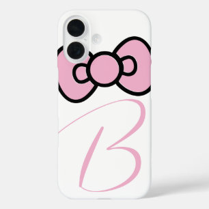 Cute Pink Bow Whimsical iPhone 16 Case