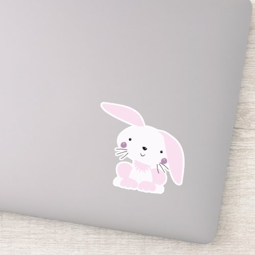 Cute Pink Bunny Sticker