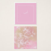 Cute Pink Business Greeting Card (Front & Back)