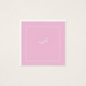 Cute Pink Business Greeting Card (Front)