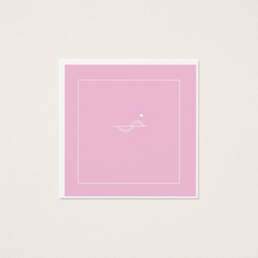 Cute Pink Business Greeting Card (Front)