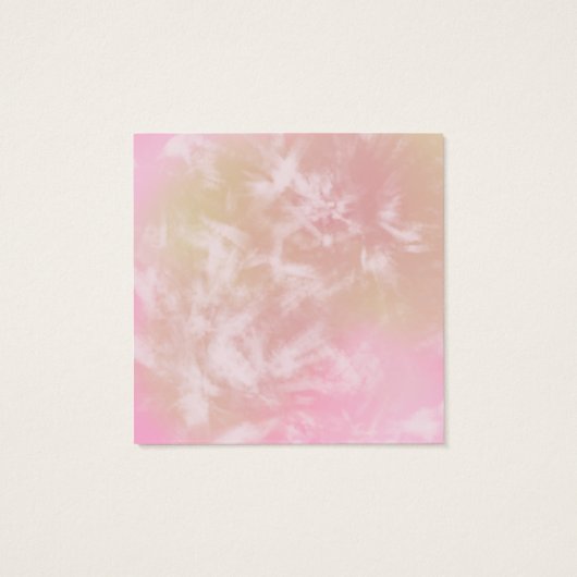 Cute Pink Business Greeting Card (Back)